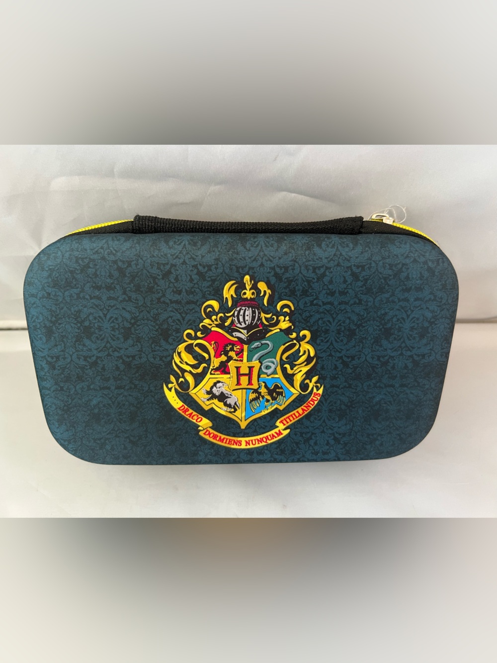 Hogwarts Crest Hard Case Hard Sided Case with Yellow Zipper Accent
